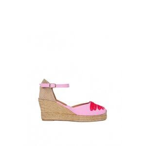 NEW PENELOPE CHILVERS women's mary jane dali espadrilles in pink peony
